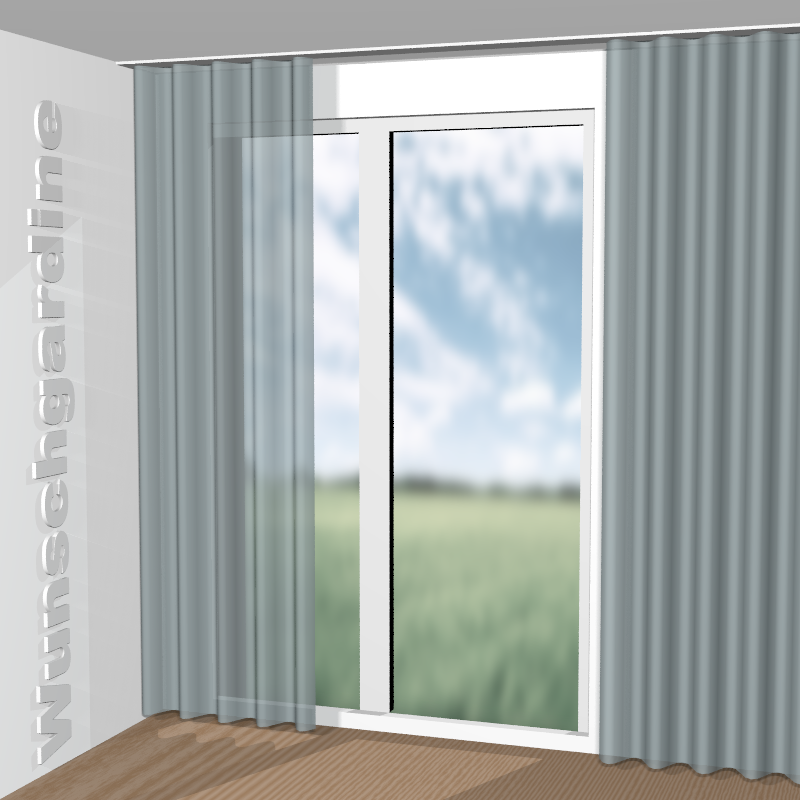 Wellenvorhang aus Fleur de lin RE 19632-661