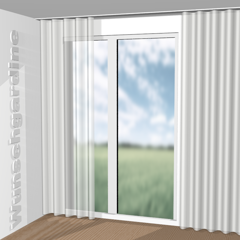 Wellenvorhang aus Fleur de lin RE 19632-880