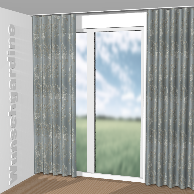 Wellenvorhang aus Floralia JA7172-050