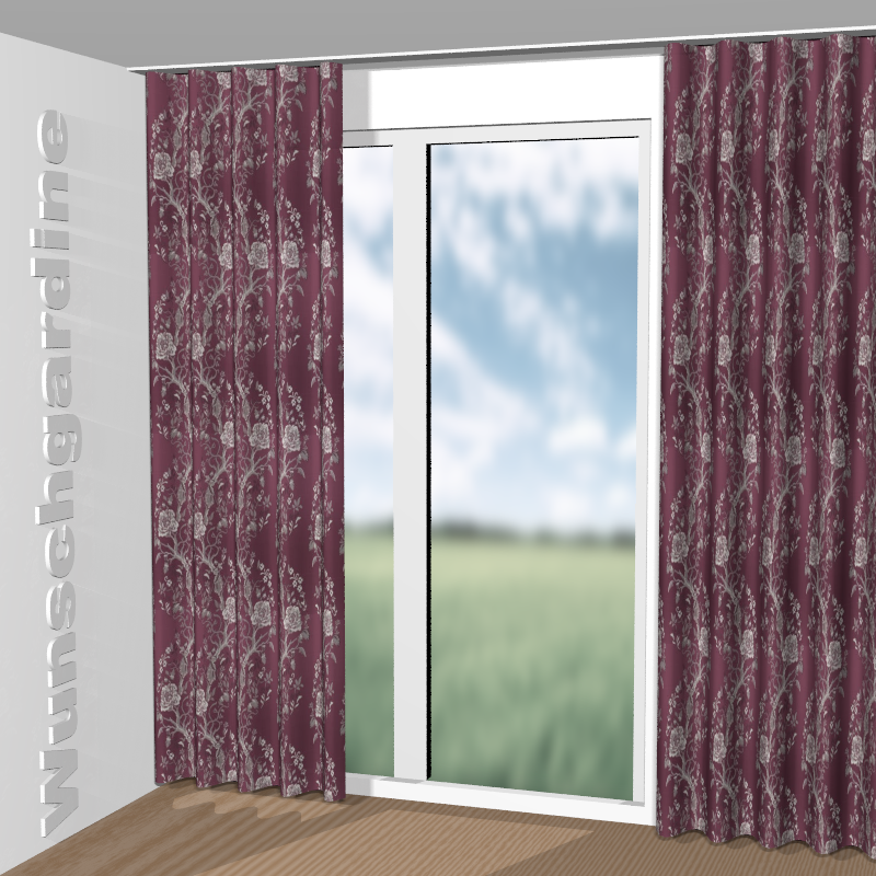 Wellenvorhang aus Floralia JA7172-061