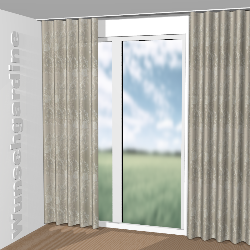 Wellenvorhang aus Floralia JA7172-070