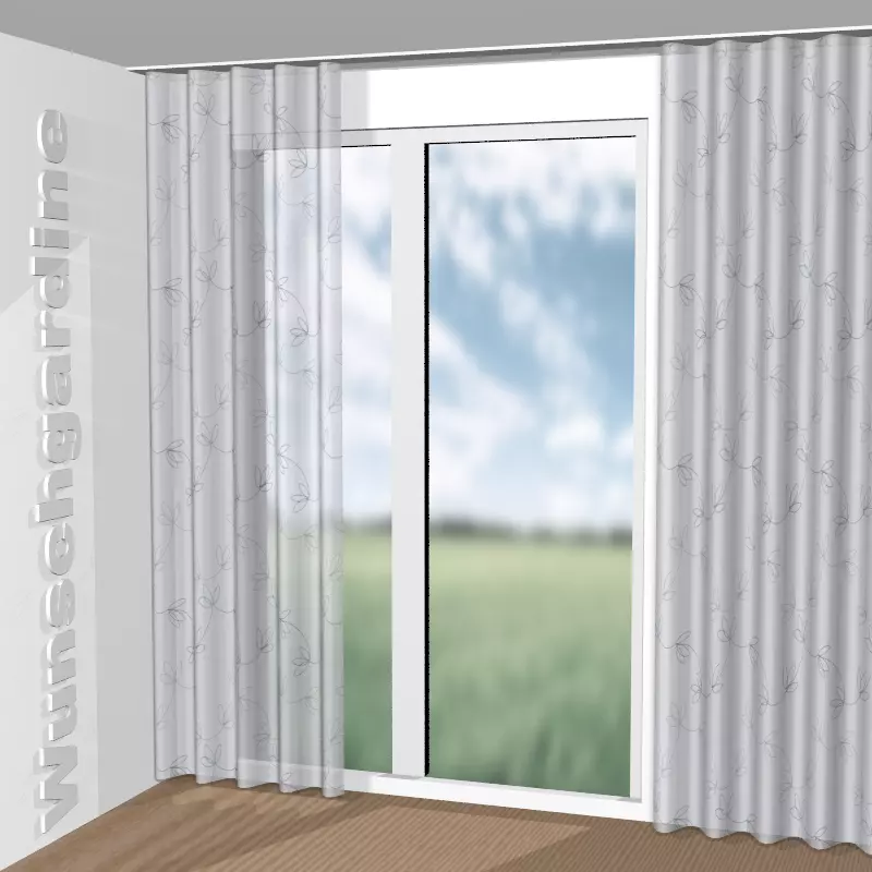 Wellenvorhang aus Garden Leaf 8-4978-050