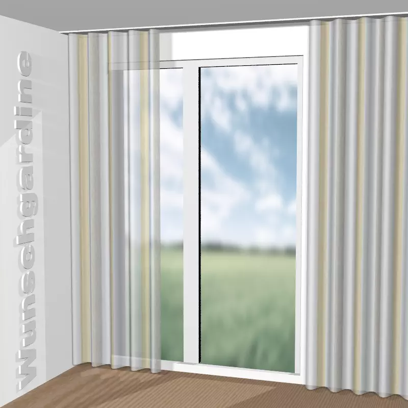 Wellenvorhang aus Garden Stripe Vol. 2 8-4977-041