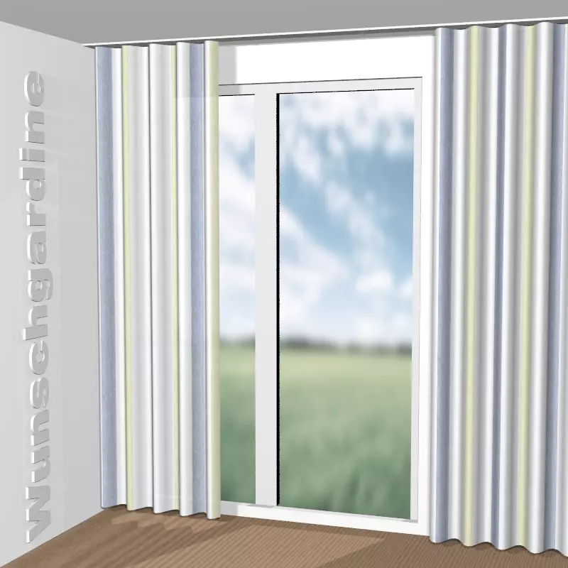 Wellenvorhang aus Garden Stripe Vol. 2 8-4773-050