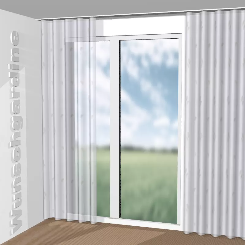 Wellenvorhang aus Ginkgo GS4019-070