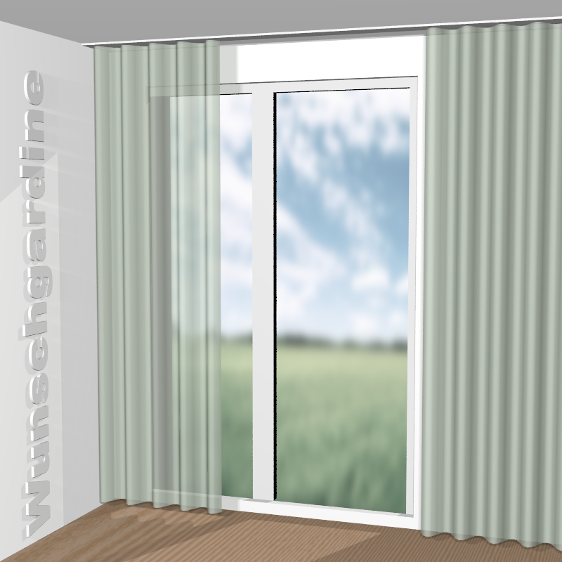 Wellenvorhang aus Glaze JA6189-031