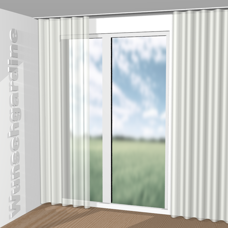 Wellenvorhang aus Glaze JA6189-041