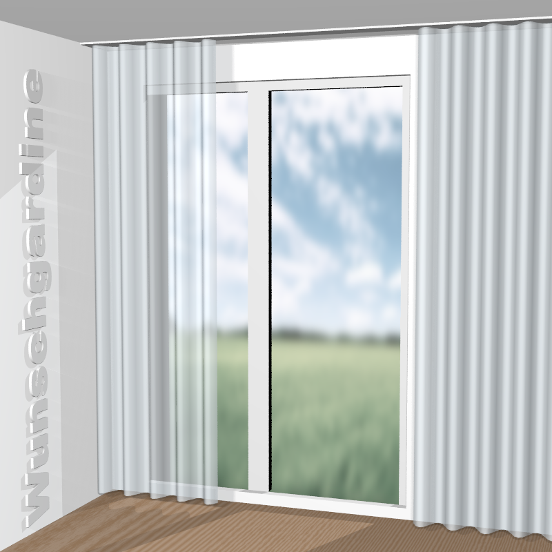 Wellenvorhang aus Glaze JA6189-050