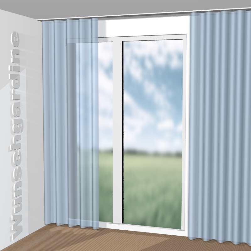 Wellenvorhang aus Glaze JA6189-051