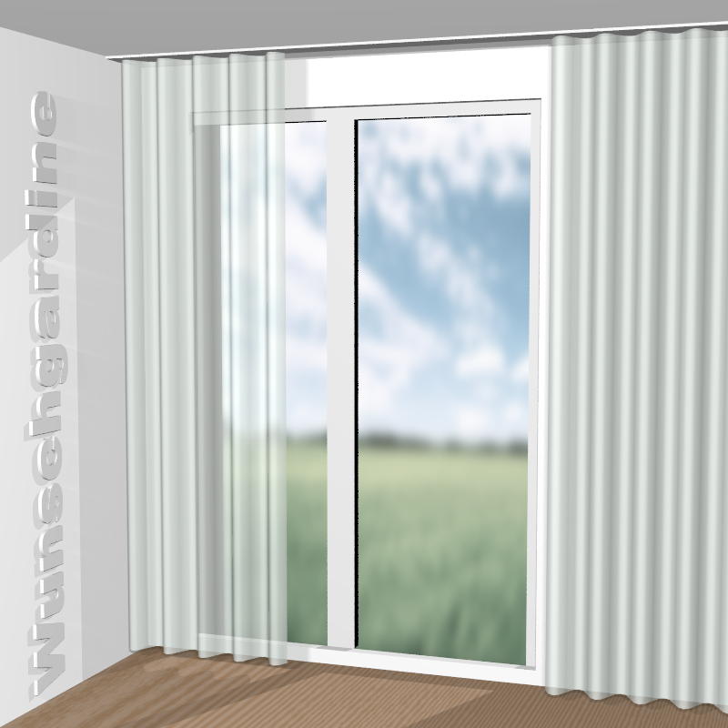 Wellenvorhang aus Glaze JA6189-080