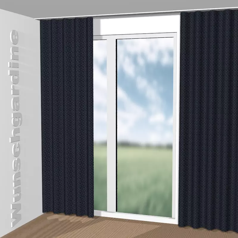 Wellenvorhang aus Gloss Boss CH3188/096