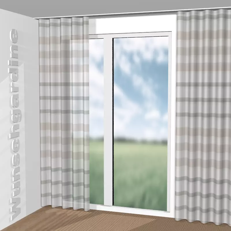 Wellenvorhang aus Gloss 8-4903-080