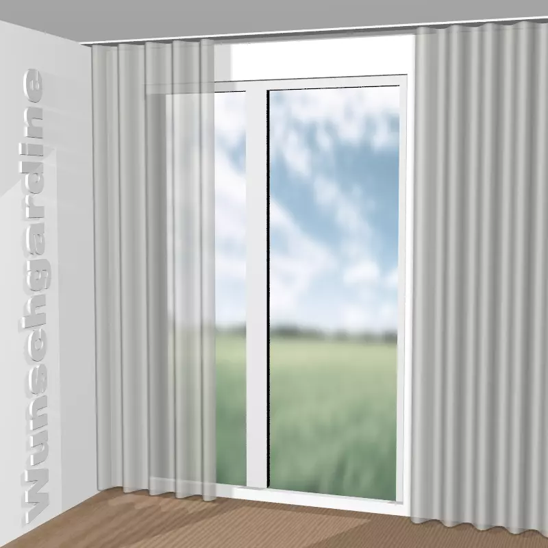 Wellenvorhang aus Groove Line CA1847/070