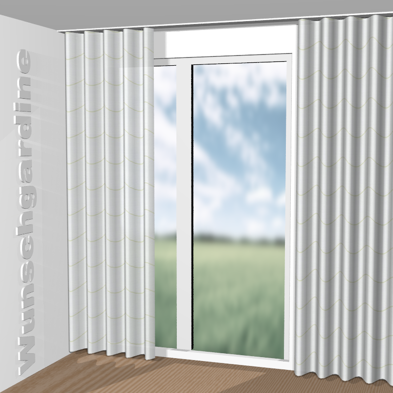 Wellenvorhang aus Helix GS4086-030