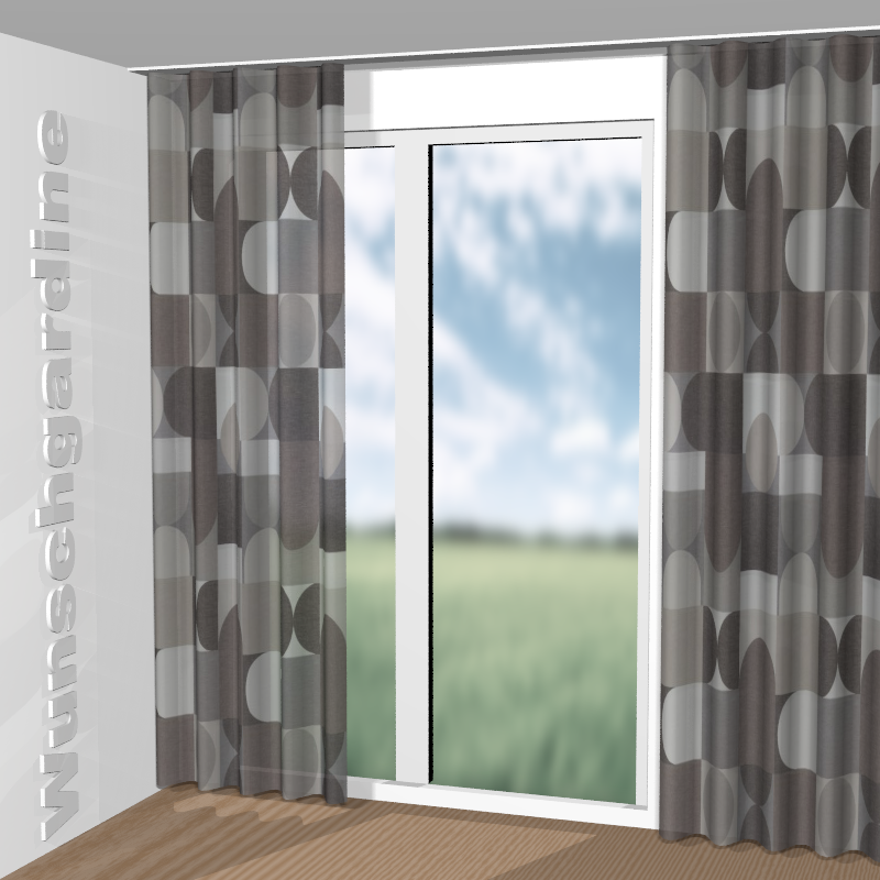 Wellenvorhang aus Hudson JA8101-020