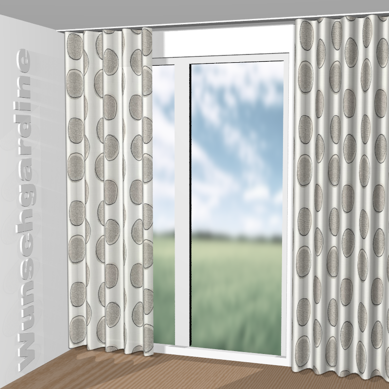Wellenvorhang aus Iconic Piece CH3307/070
