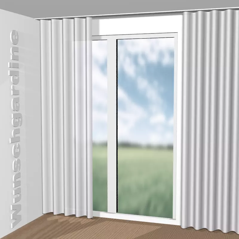 Wellenvorhang aus Identity Plain CH1880/090