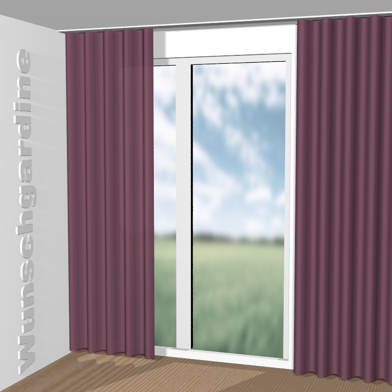 Wellenvorhang aus Infinity Tweed 11041-437