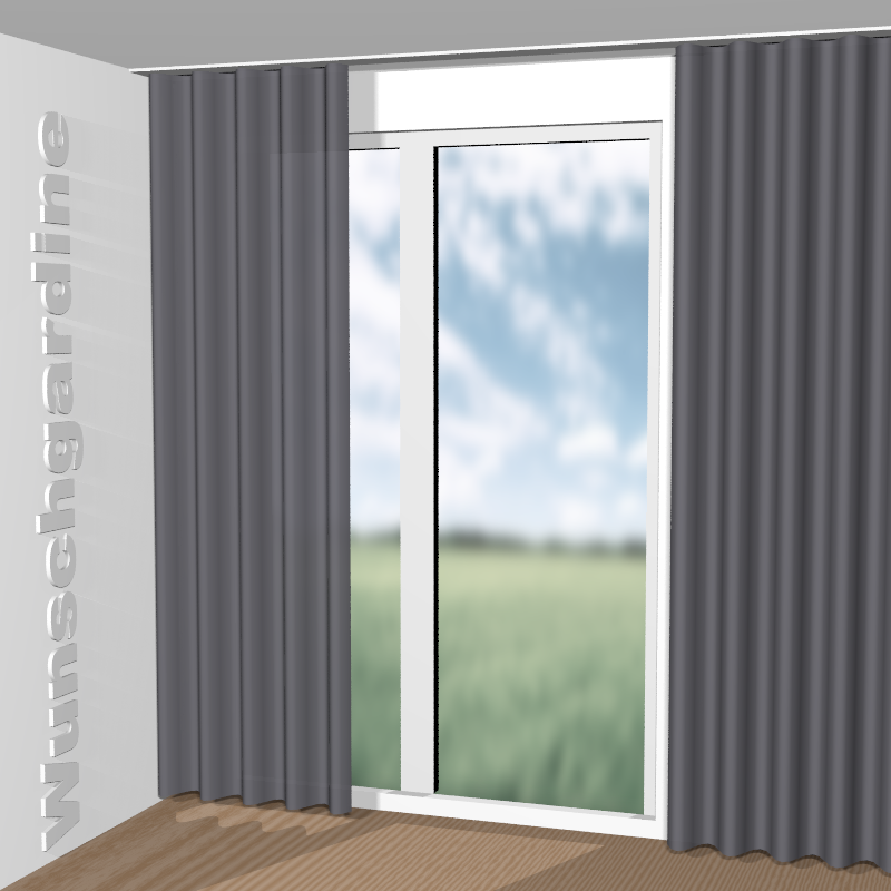 Wellenvorhang aus Infinity Tweed 11041-536