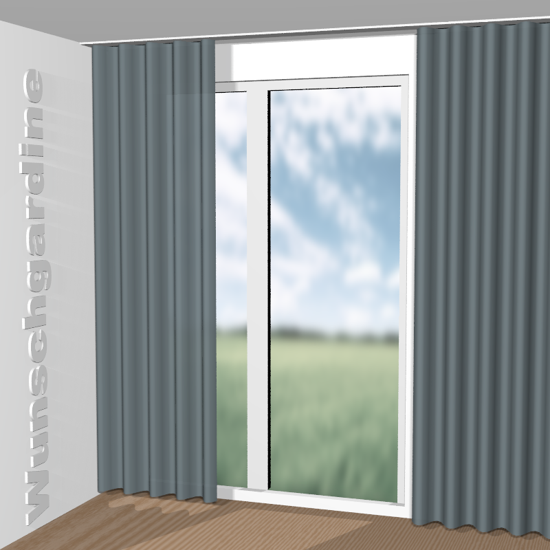 Wellenvorhang aus Infinity Tweed 11041-553