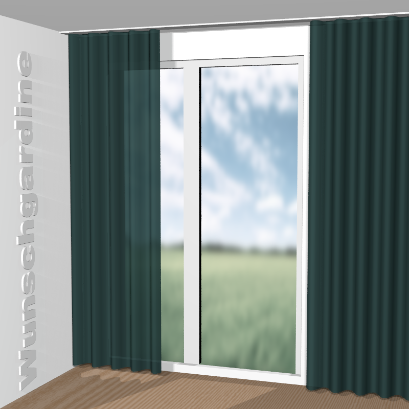 Wellenvorhang aus Infinity Plus FR 11009-675