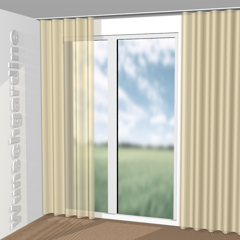 Wellenvorhang aus Infinity Plus FR 11009-812