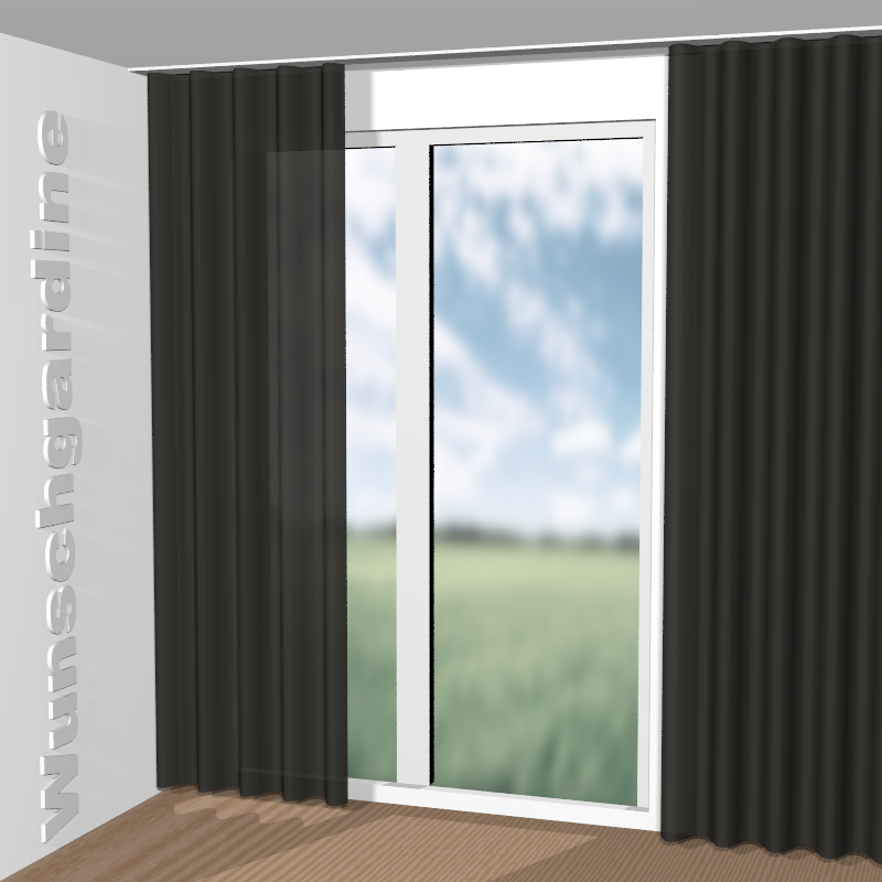 Wellenvorhang aus Infinity Plus FR 11009-998