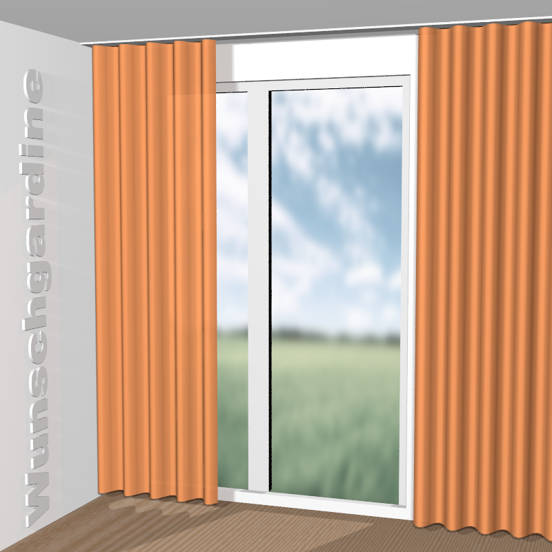 Wellenvorhang aus Iriza 11046-215