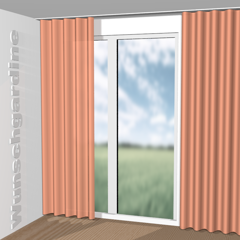 Wellenvorhang aus Iriza 11046-244