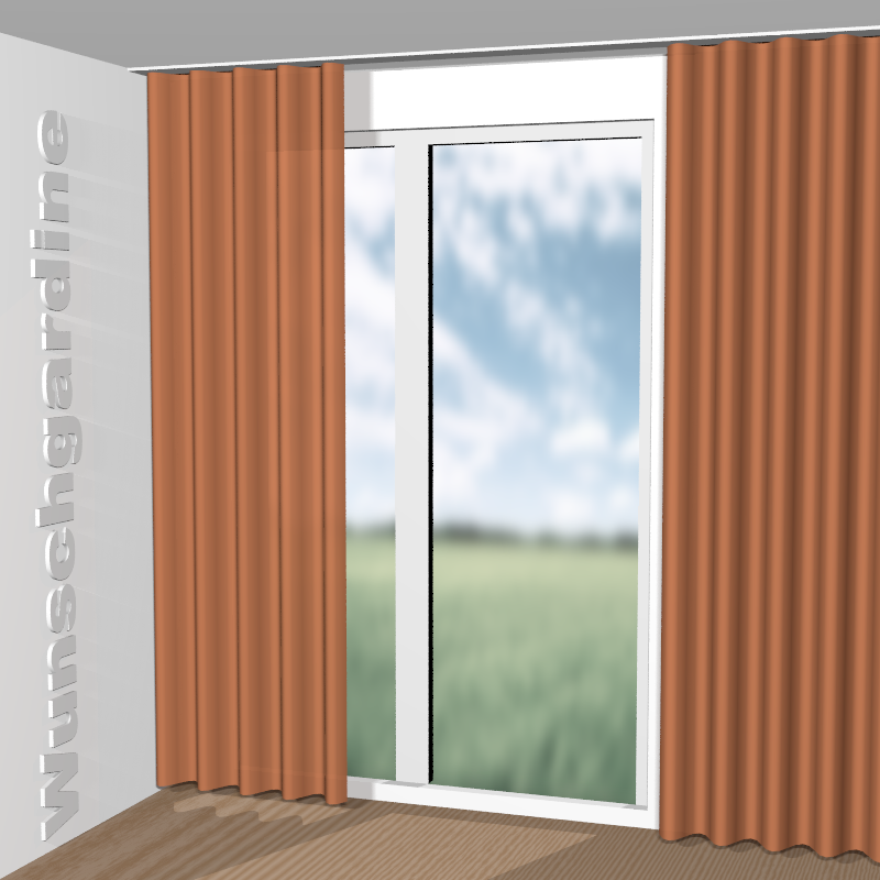 Wellenvorhang aus Iriza 11046-326