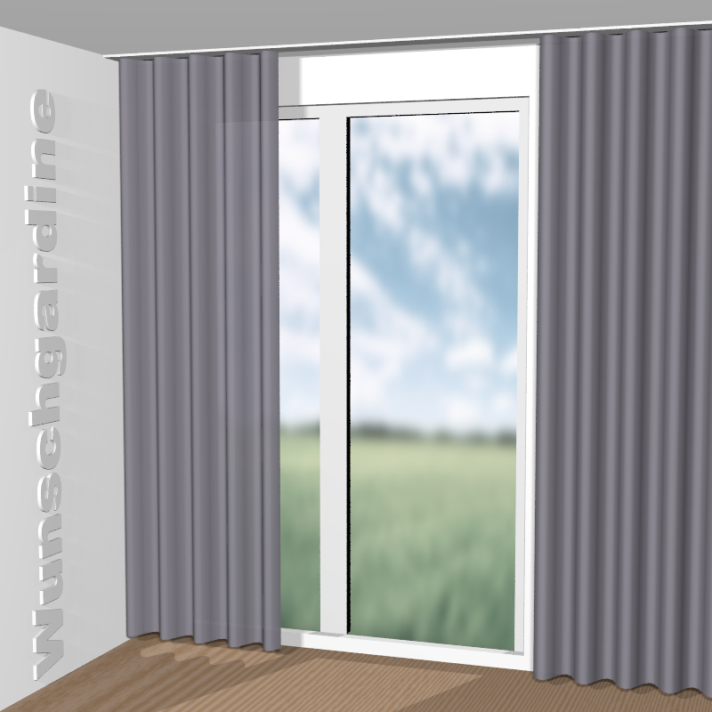 Wellenvorhang aus Iriza 11046-455