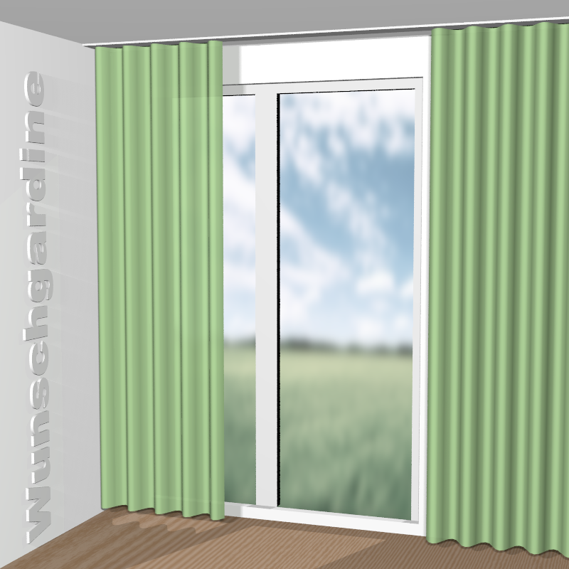 Wellenvorhang aus Iriza 11046-765