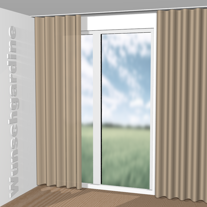 Wellenvorhang aus Iriza 11046-814