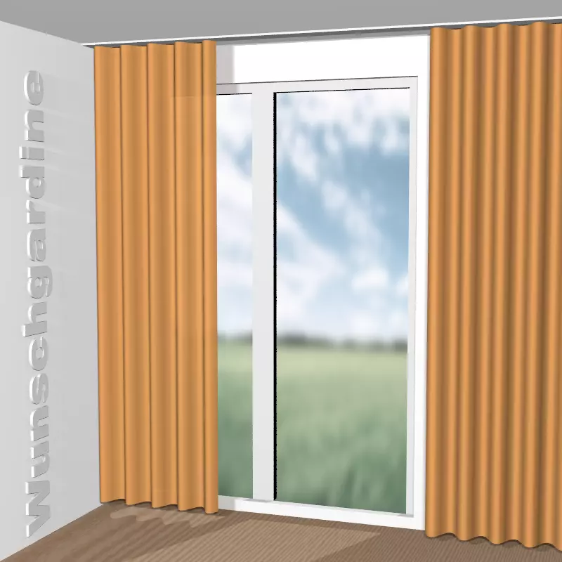 Wellenvorhang aus Jabana 1-3002-464