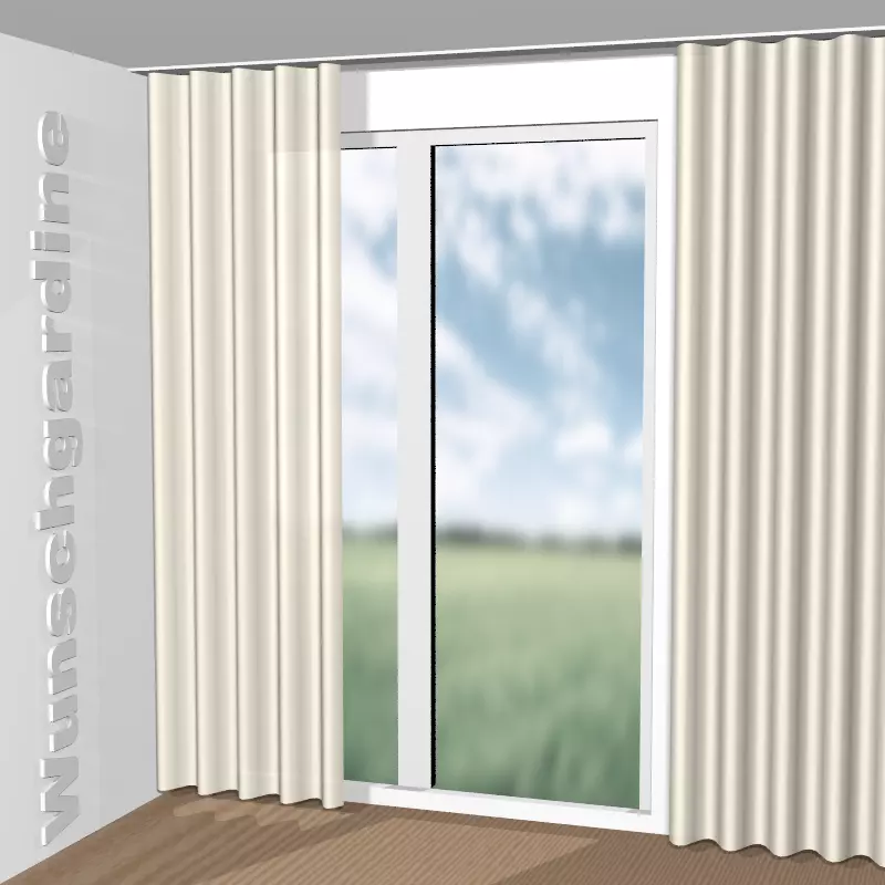 Wellenvorhang aus Jabana 1-3002-670