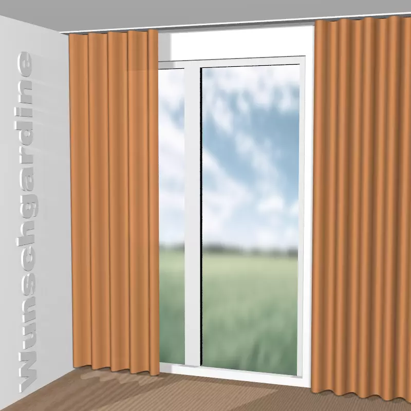 Wellenvorhang aus Jabana 1-3002-829