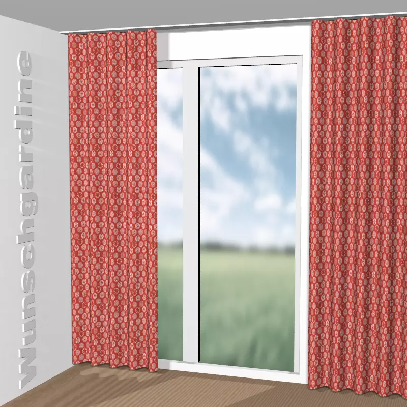 Wellenvorhang aus Kimono 9-2491-010