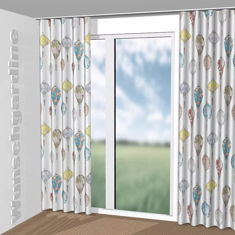 Wellenvorhang aus Lampions 1-8842-070