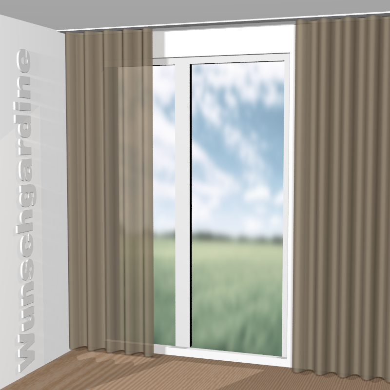 Wellenvorhang aus Lana RE 19630-880