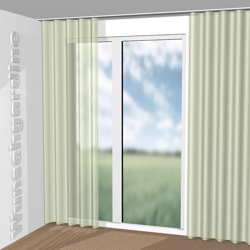Wellenvorhang aus Leni Fr GS7005-030