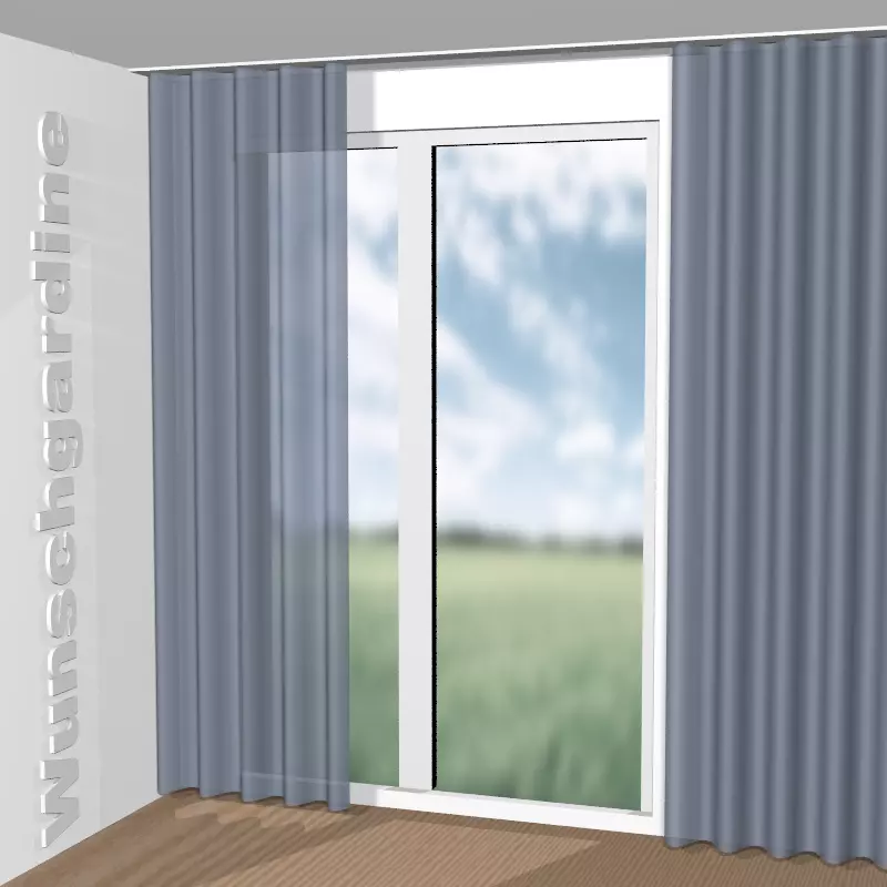 Wellenvorhang aus Leni Fr GS7005-053