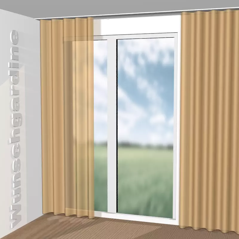 Wellenvorhang aus Leni Fr GS7005-060