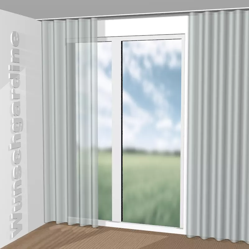 Wellenvorhang aus Leni Fr GS7005-080