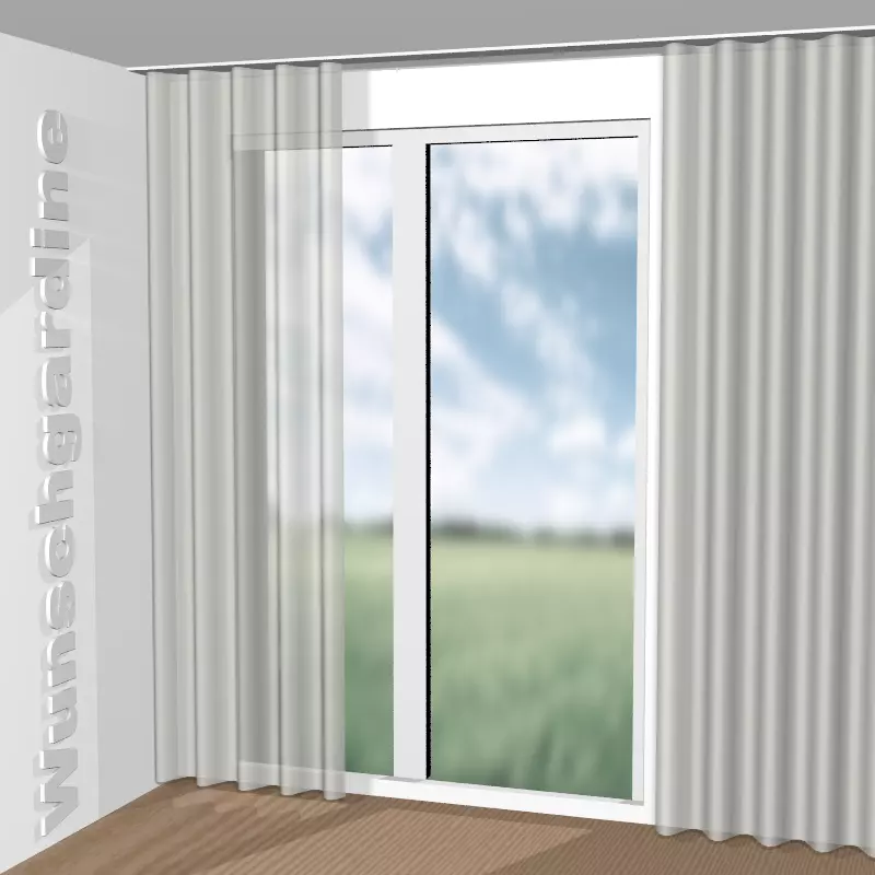 Wellenvorhang aus Leni Fr GS7005-091