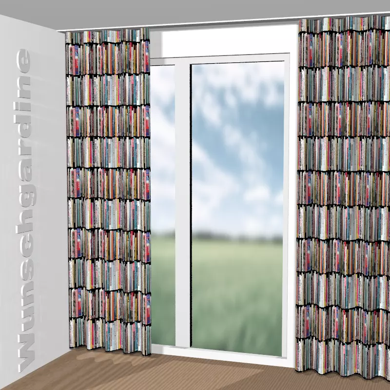Wellenvorhang aus Libri-50
