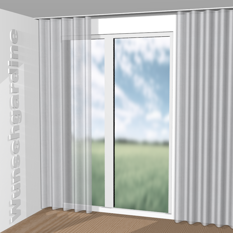 Wellenvorhang aus Lilian GS4084-090