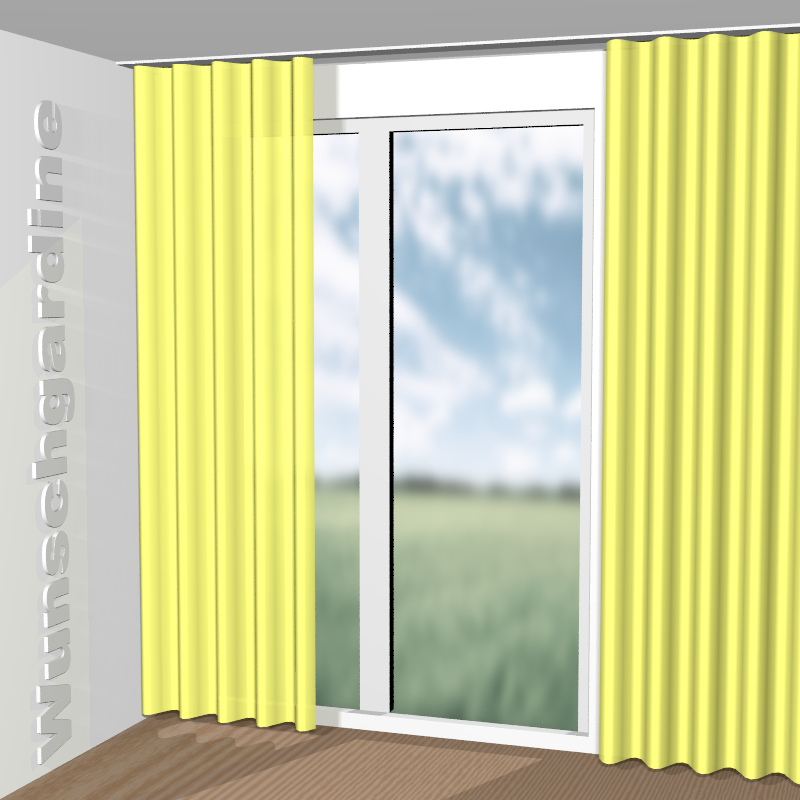 Wellenvorhang aus Lin du Sud 19643-114