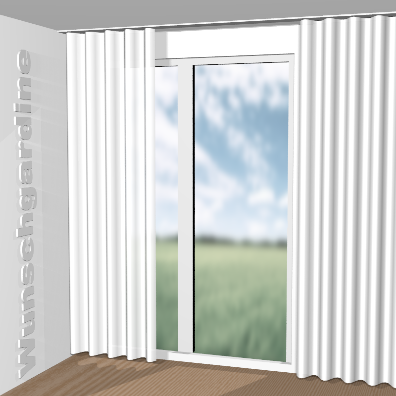 Wellenvorhang aus Lin du Sud 19643-883