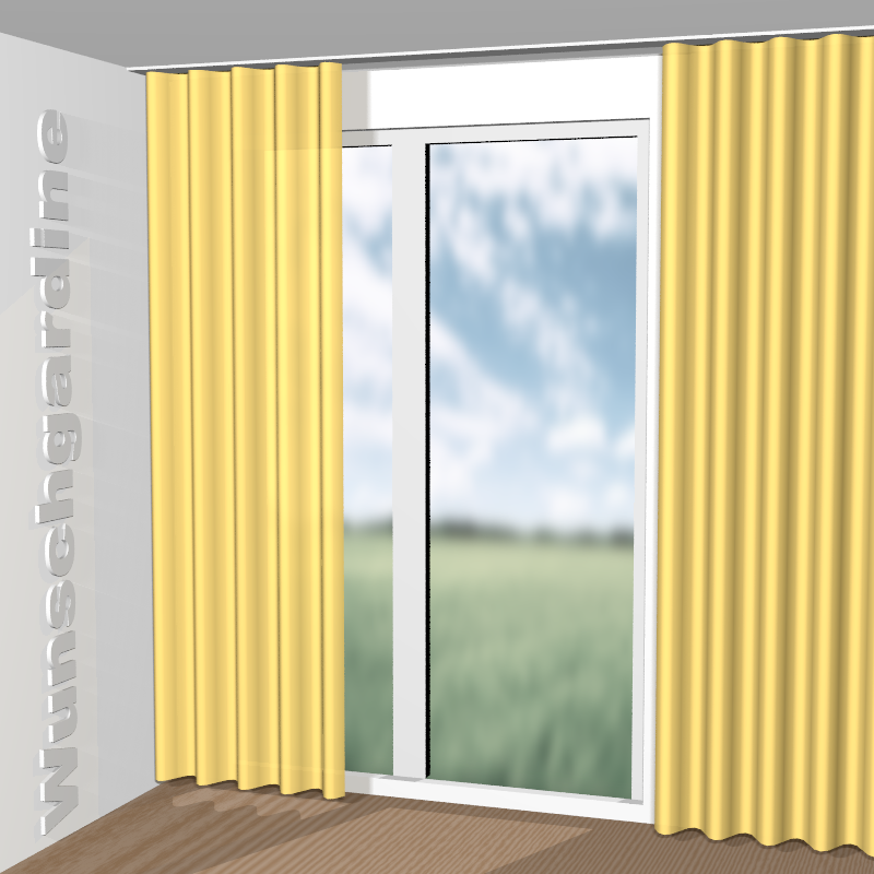 Wellenvorhang aus Lin du Sud 19643-884