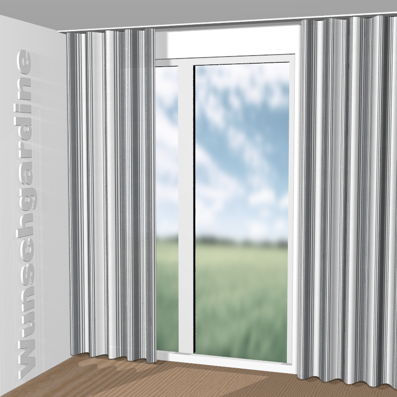 Wellenvorhang aus Listrado JA7178-092